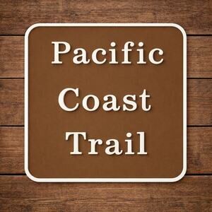 Pacific Coast Trail Marker Route Sign Hike Camp Washington Oregon California
